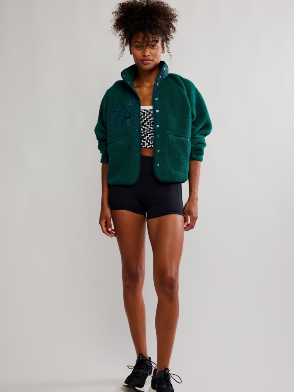 NWT Free People Hit The Slopes Jacket In Evergreen - Picture 6 of 6